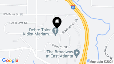 Map of 2027 Braeburn Circle SE, Atlanta GA, 30316