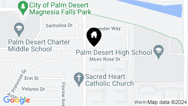 Map of 74525 Daylily Circle, Palm Desert CA, 92260