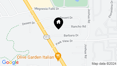 Map of 72248 Barbara Drive, Rancho Mirage CA, 92270