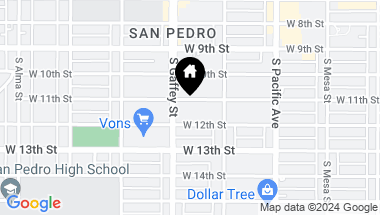 Map of 667 W 11th Street 669671, San Pedro CA, 90731