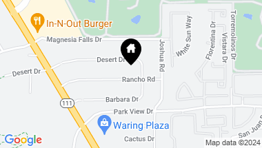 Map of 72374 Rancho Road, Rancho Mirage CA, 92270