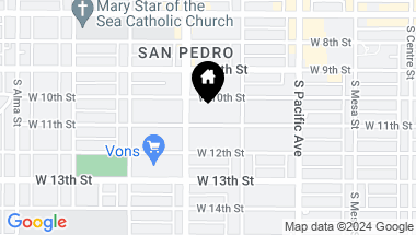 Map of 660 W 11th Street, San Pedro CA, 90731