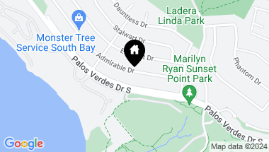Map of 4030 Admirable Drive, Rancho Palos Verdes CA, 90275