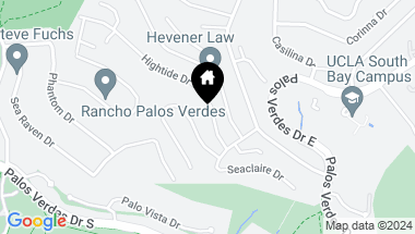 Map of 3444 Hightide Drive, Rancho Palos Verdes CA, 90275