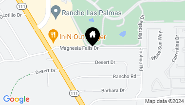 Map of 72233 Magnesia Falls Drive, Rancho Mirage CA, 92270