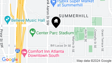 Map of 654 Bull Street, Atlanta GA, 30315