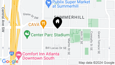 Map of 656 Bull Street, Atlanta GA, 30315