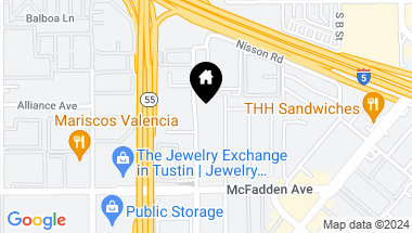 Map of 15642 Pasadena Avenue, Tustin CA, 92780