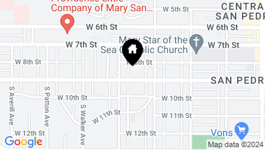 Map of 1064 W 9th Street 1, San Pedro CA, 90731