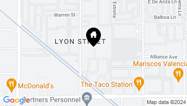 Map of 801 S Lyon Street 96, Santa Ana CA, 92705