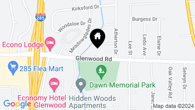 Map of 4694 Glenwood Road, Decatur GA, 30035