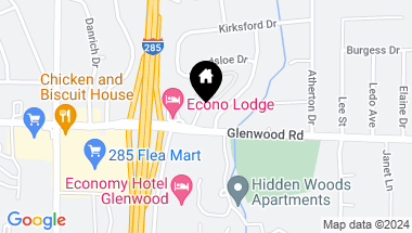 Map of 4618 Glenwood Road, Decatur GA, 30035