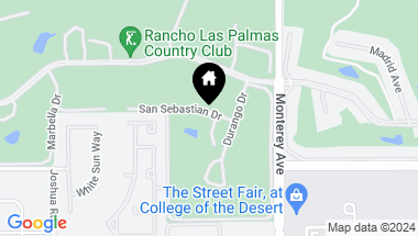 Map of 1 Ronda Drive, Rancho Mirage CA, 92270