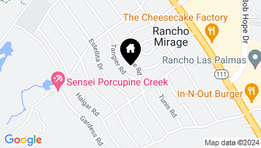 Map of 71568 Tangier RD, Rancho Mirage CA, 92270