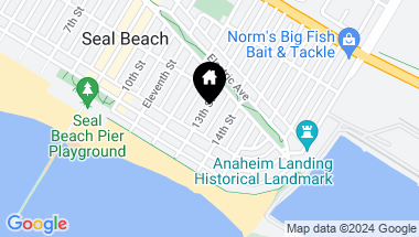 Map of 128 13th Street, Seal Beach CA, 90740
