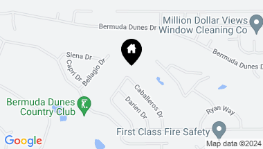 Map of 42580 Caballeros Drive, Bermuda Dunes CA, 92203