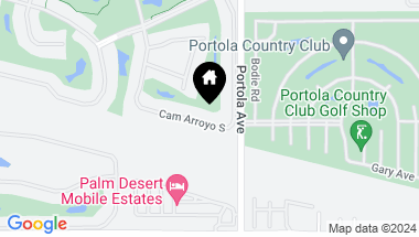 Map of 114 Camino Arroyo S, Palm Desert CA, 92211
