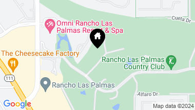 Map of 14 Barcelona Drive, Rancho Mirage CA, 92270