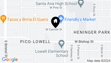 Map of 930 W Camile Street, Santa Ana CA, 92703