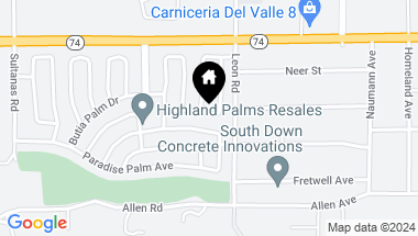 Map of 30897 Silver Palm Drive, Homeland CA, 92548