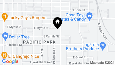 Map of 504 S Halladay Street, Santa Ana CA, 92701