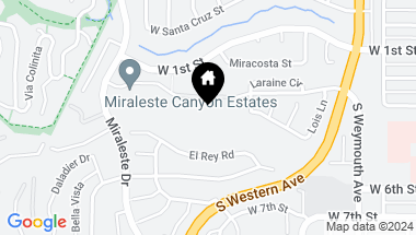 Map of 348 S Miraleste Drive 303, San Pedro CA, 90732