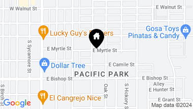 Map of 406 E Myrtle Street, Santa Ana CA, 92701