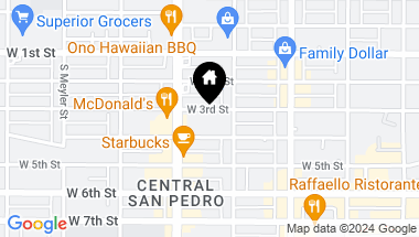 Map of 641 W 3rd Street, San Pedro CA, 90731