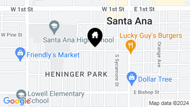 Map of 401 S Birch Street, Santa Ana CA, 92701