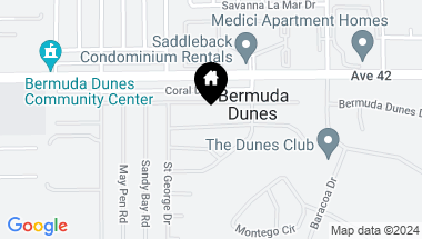 Map of 78730 Martinique Drive, Bermuda Dunes CA, 92203