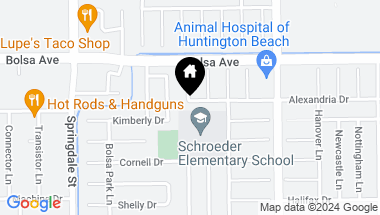 Map of 6272 Alexandria Drive, Huntington Beach CA, 92647