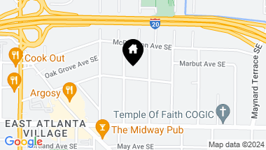 Map of 1378 Metropolitan Avenue SE, Atlanta GA, 30316