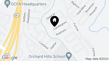 Map of 124 Candleglow, Irvine CA, 92602
