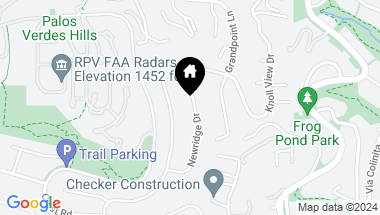 Map of 3522 Newridge Drive, Rancho Palos Verdes CA, 90275
