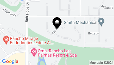 Map of 40 Clancy Lane S, Rancho Mirage CA, 92270