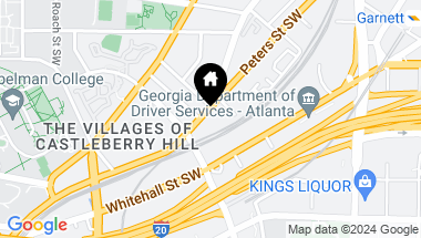 Map of 346 Peters Street SW Unit 109, Atlanta GA, 30313