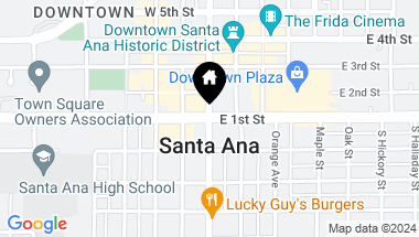 Map of 1323 N Spurgeon Street 5C, Santa Ana CA, 92701