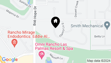 Map of 6 Clancy Lane S, Rancho Mirage CA, 92270