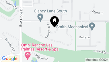 Map of 48 Clancy Lane S, Rancho Mirage CA, 92270