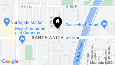 Map of 115 N Laurel Street, Santa Ana CA, 92703