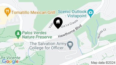 Map of 30778 Via La Cresta, Rancho Palos Verdes CA, 90275