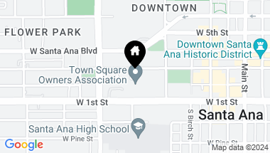 Map of 600 W 3rd Street A301, Santa Ana CA, 92701