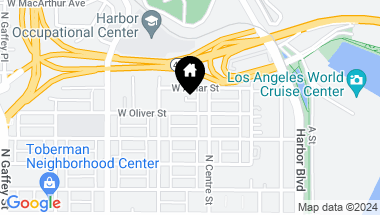 Map of 334 W Oliver Street, San Pedro CA, 90731