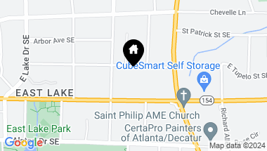Map of 2815 Tupelo Street SE, Atlanta GA, 30317