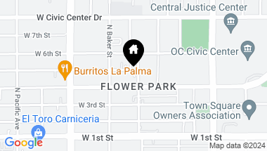 Map of 1108 W 5th Street, Santa Ana CA, 92703