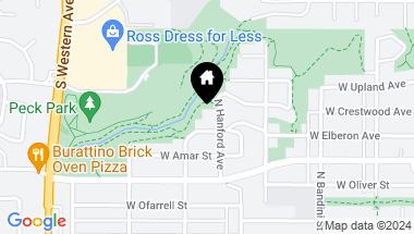 Map of 1223 W Crestwood Avenue, San Pedro CA, 90732