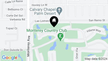 Map of 272 Avenida Del Sol, Palm Desert CA, 92260