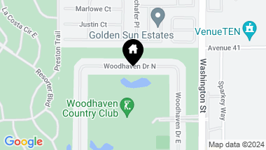 Map of 77767 Woodhaven Drive N, Palm Desert CA, 92211