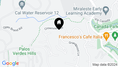 Map of 3158 Crownview Drive, Rancho Palos Verdes CA, 90275