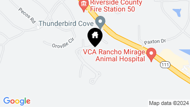 Map of 40 Evening Star Drive, Rancho Mirage CA, 92270
